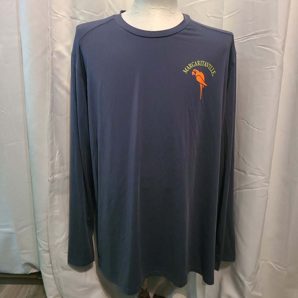 Margaritaville Island Reserve Shirt 2XL - Long Sleeve Performance - Gray